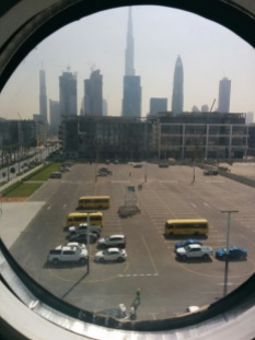 View to downtown Dubai from third floor window