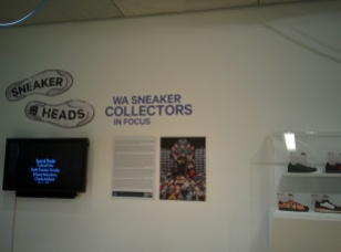 A sneaker exhibit!