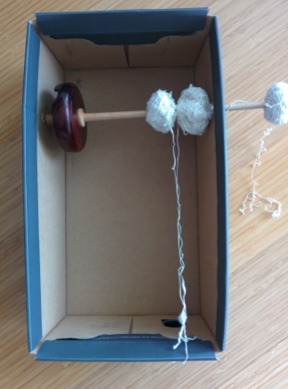 Set-up for plying the cotton