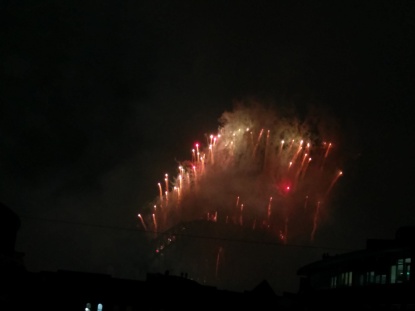 Harbour bridge fireworks